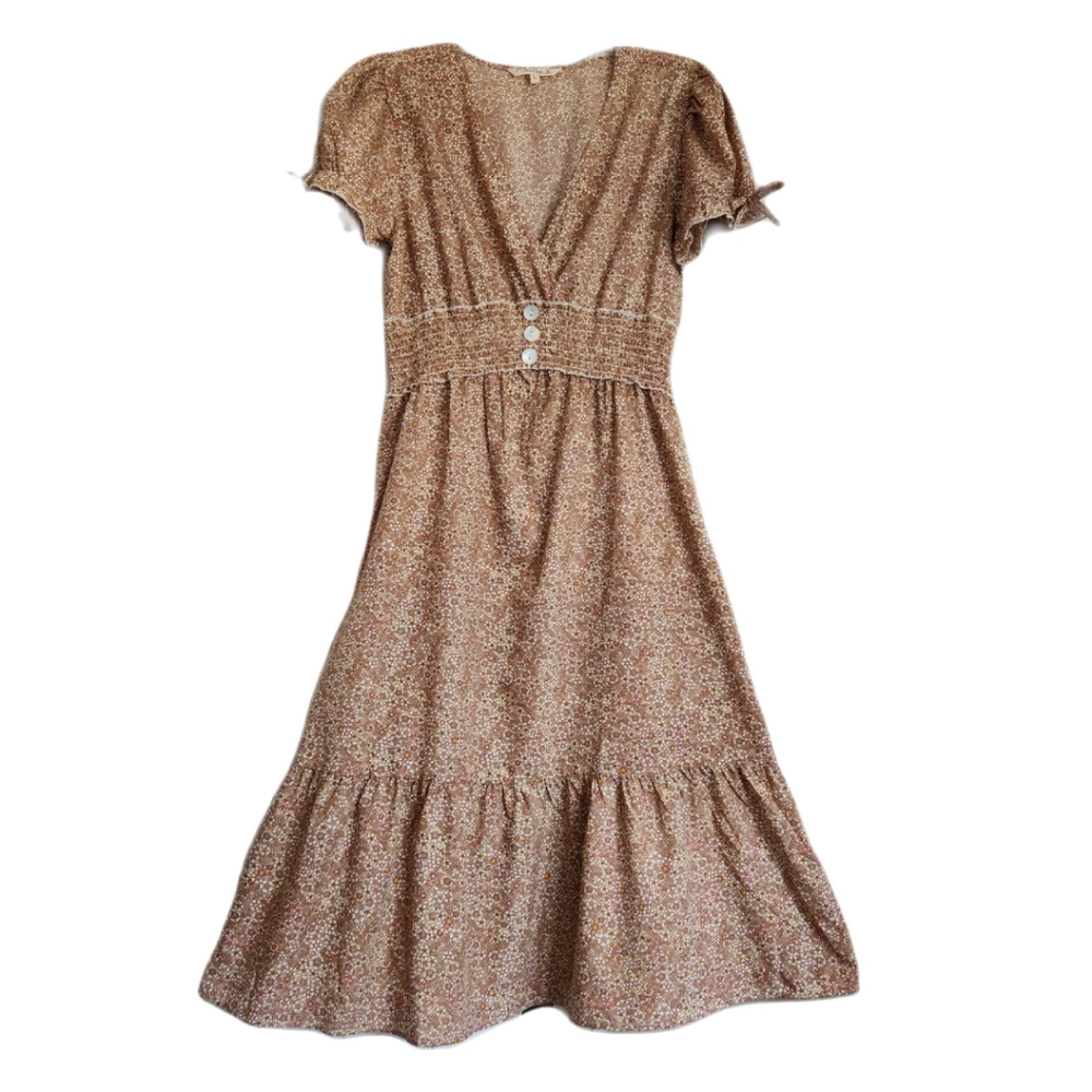 Indulge in Style Women's Floral Print Midi Dress, Size: L